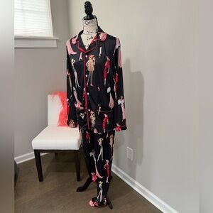 Retro Barbie Inspired Two Piece Pajama Set